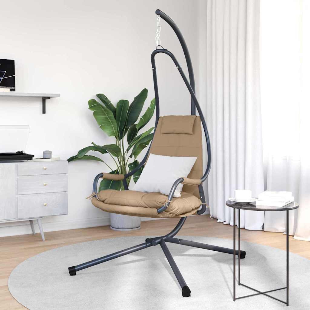 Vidaxx silla colgante egg color topo 94 x 107 x 196,5 cm acero