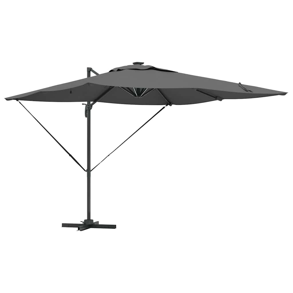 Ombrellone Vidaxx antracite 286 x 284 x 270 cm alluminio e poliestere