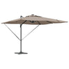 Vidaxl parasol taupe 286 x 284 x 270 cm aluminium en polyester