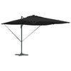 Vidaxl parasol zwart 286 x 284 x 270 cm aluminium en polyester