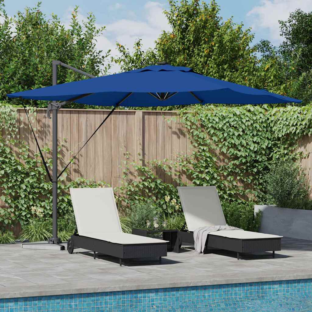 Ombrellone Vidaxx azzurro blu 286 x 284 x 270 cm in alluminio e poliestere
