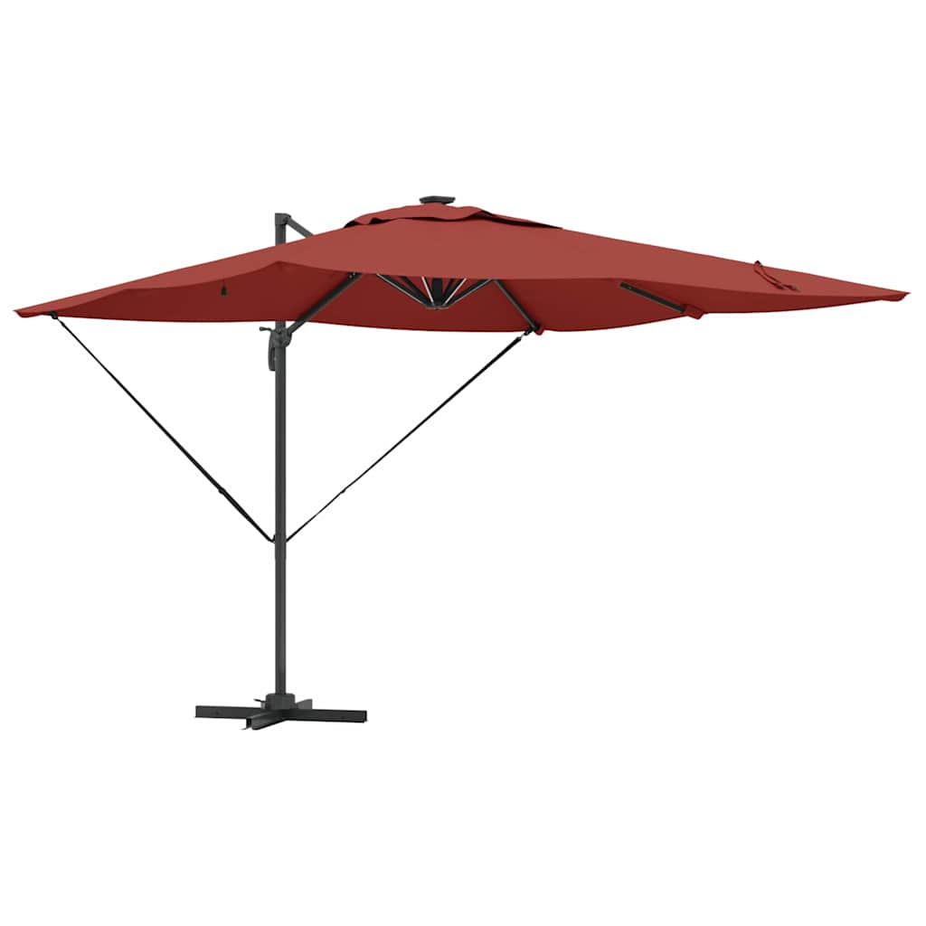 Ombrellone Vidaxx terracotta 286 x 284 x 270 cm alluminio e poliestere