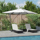 Ombrellone Vidaxx con chiusura sabbia 352 x 251 x 265 cm poliestere e alluminio