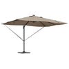 Vidaxl parasol taupe 352 x 251 x 265 cm polyester en aluminium