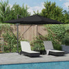 Vidaxl parasol zwart 352 x 251 x 265 cm polyester en aluminium
