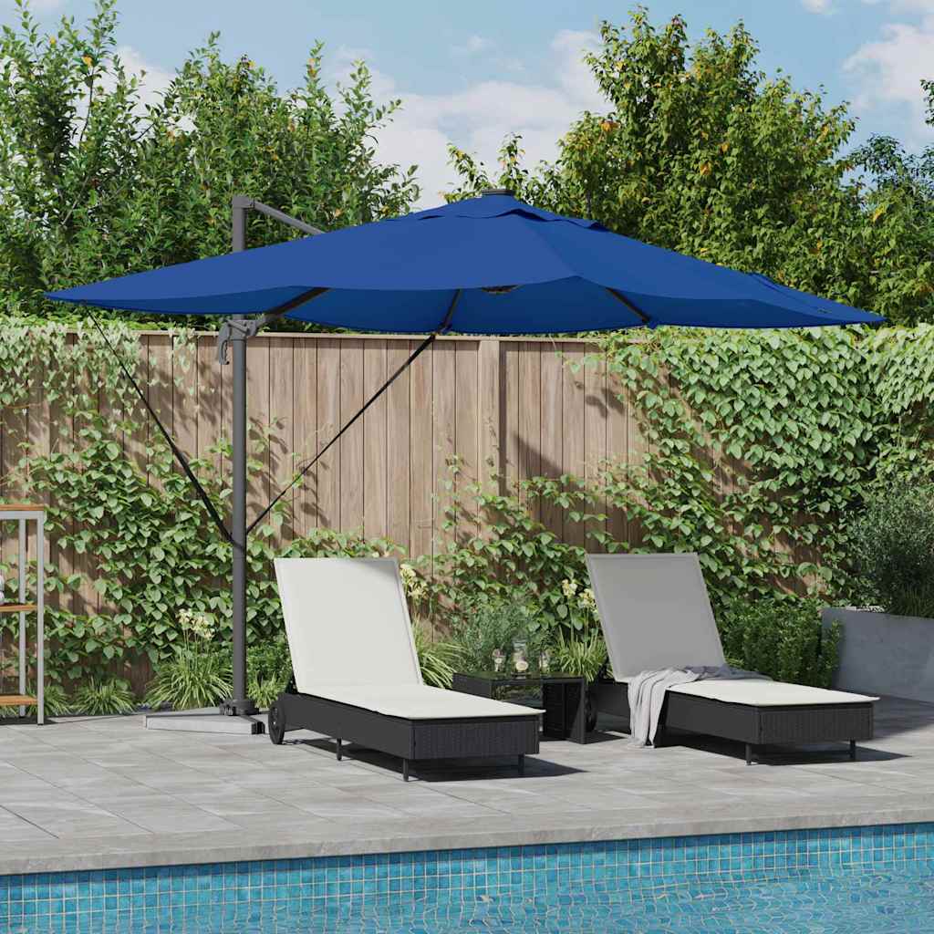 Ombrellone Vidaxx azzurro blu 352 x 251 x 265 cm poliestere e alluminio