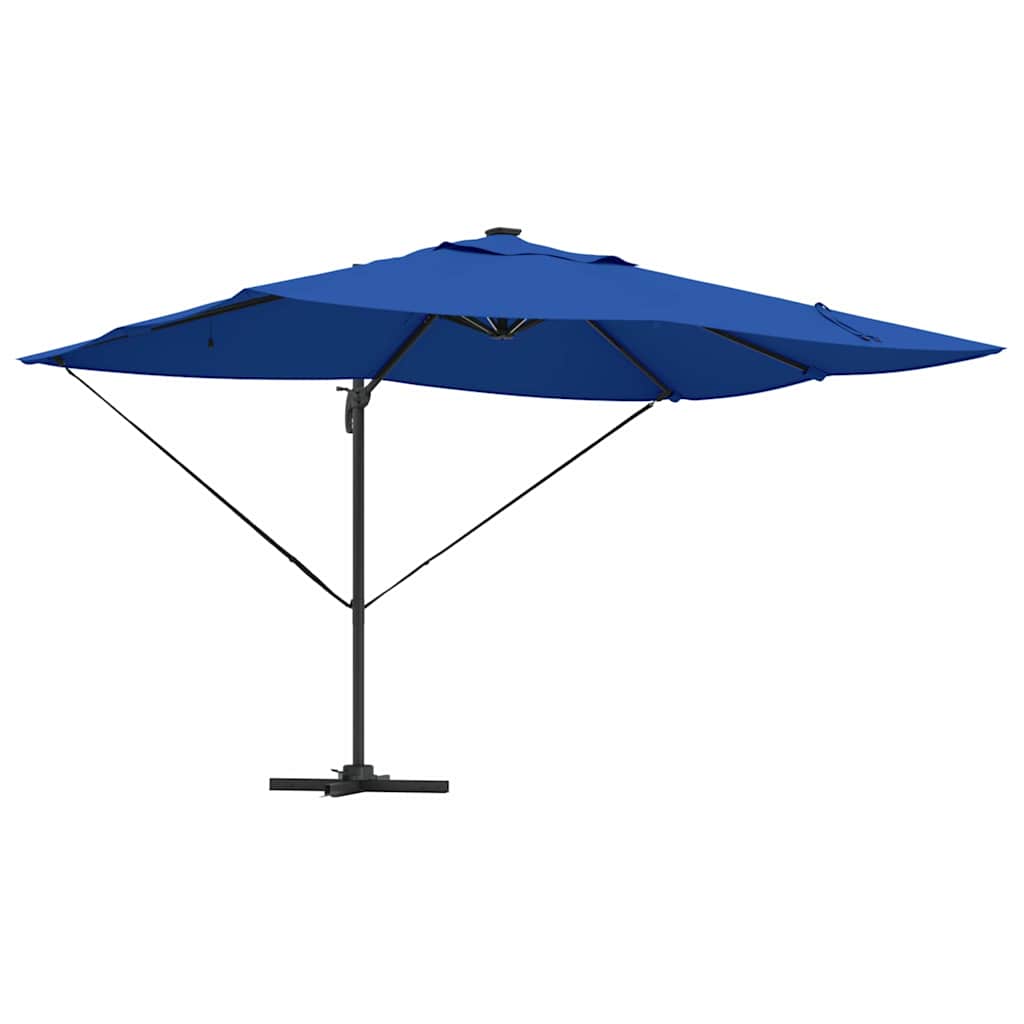 Ombrellone Vidaxx azzurro blu 352 x 251 x 265 cm poliestere e alluminio