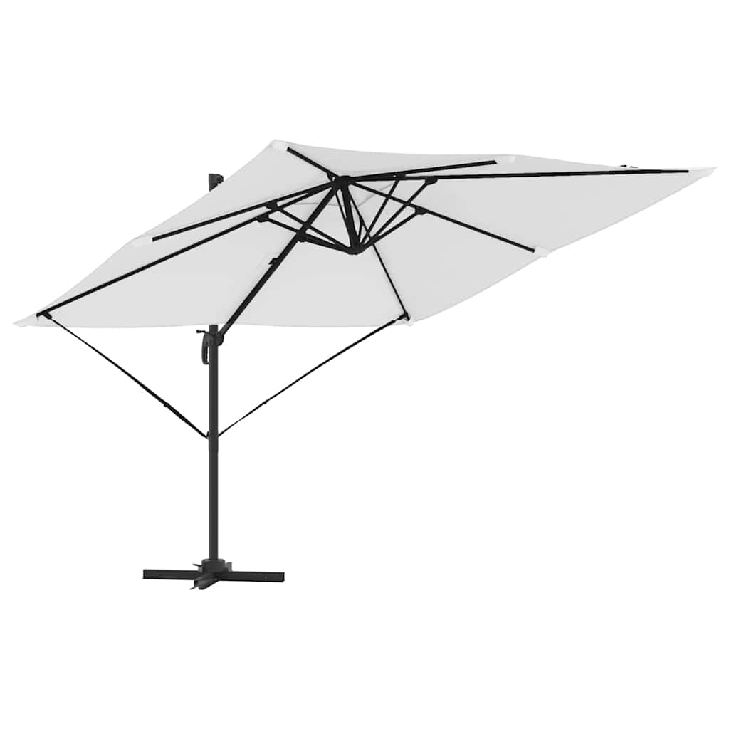 Vidaxl roma parasol beige 286 x 284 x 265 cm aluminium en polyester