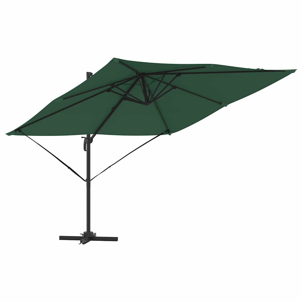 Vidaxl roma parasol groen 286 x 284 x 265 cm aluminium en polyester