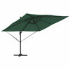Ombrellone Vidaxx Roma verde 286 x 284 x 265 cm in alluminio e poliestere