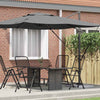 Vidaxl roma parasol antraciet 286 x 284 x 265 cm
