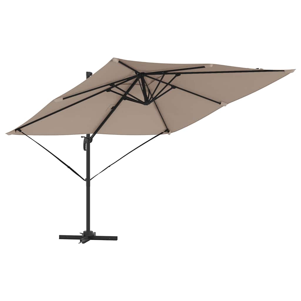 Vidaxx roma Ombrellone tortora 286 x 284 x 265 cm alluminio e poliestere