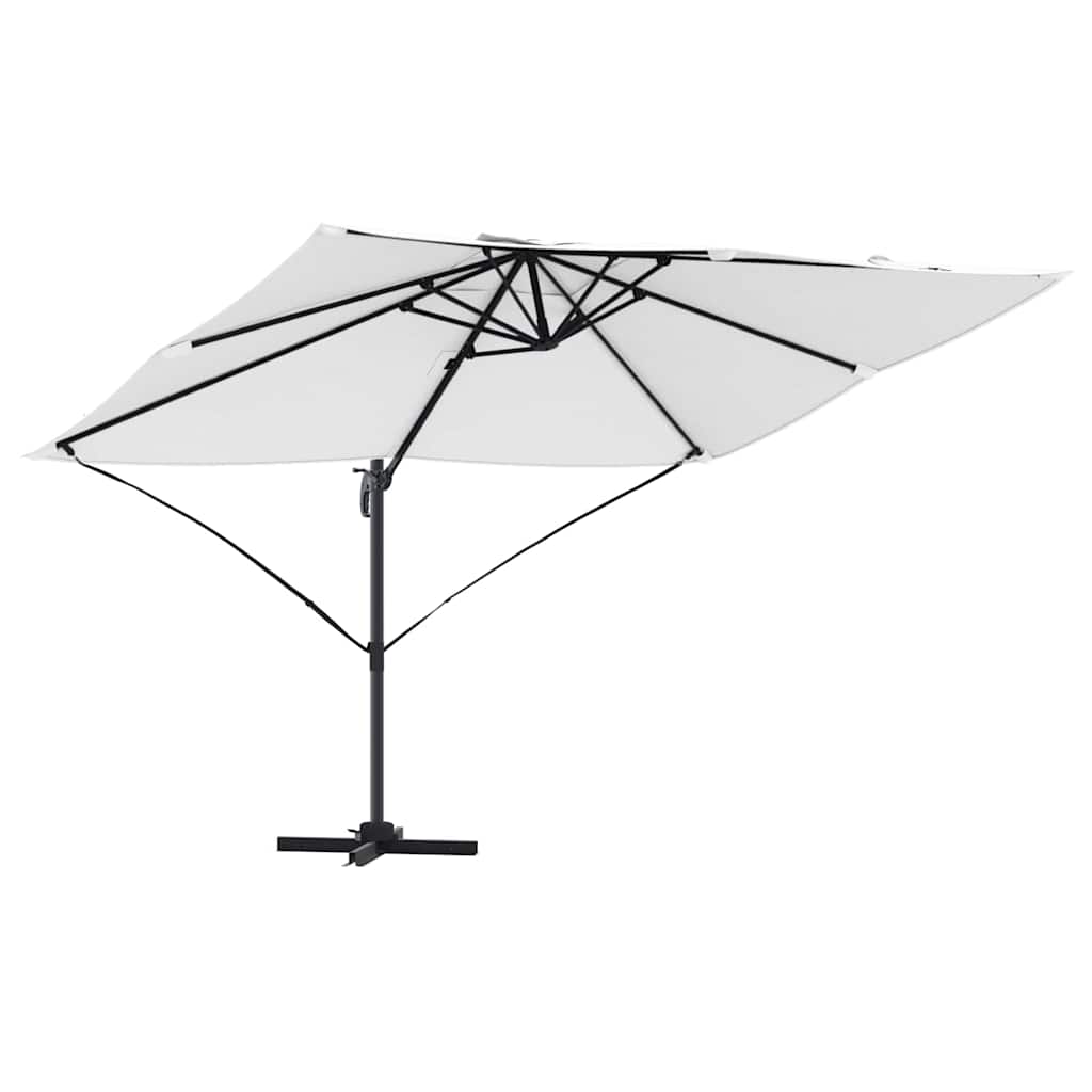 Ombrellone Vidaxx sabbia 351 x 250 x 260 cm poliestere e alluminio
