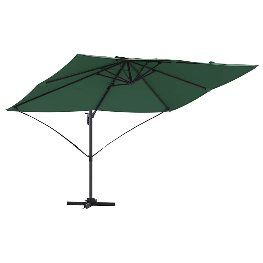 Ombrellone Vidaxx verde 351 x 250 x 260 cm poliestere e alluminio