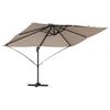 Ombrellone Vidaxx tortora 351 x 250 x 260 cm poliestere e alluminio