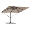Ombrellone Vidaxx tortora 351 x 250 x 260 cm poliestere e alluminio