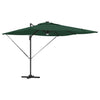 Vidaxl roma parasol groen 286 x 284 x 270 cm aluminium en polyester