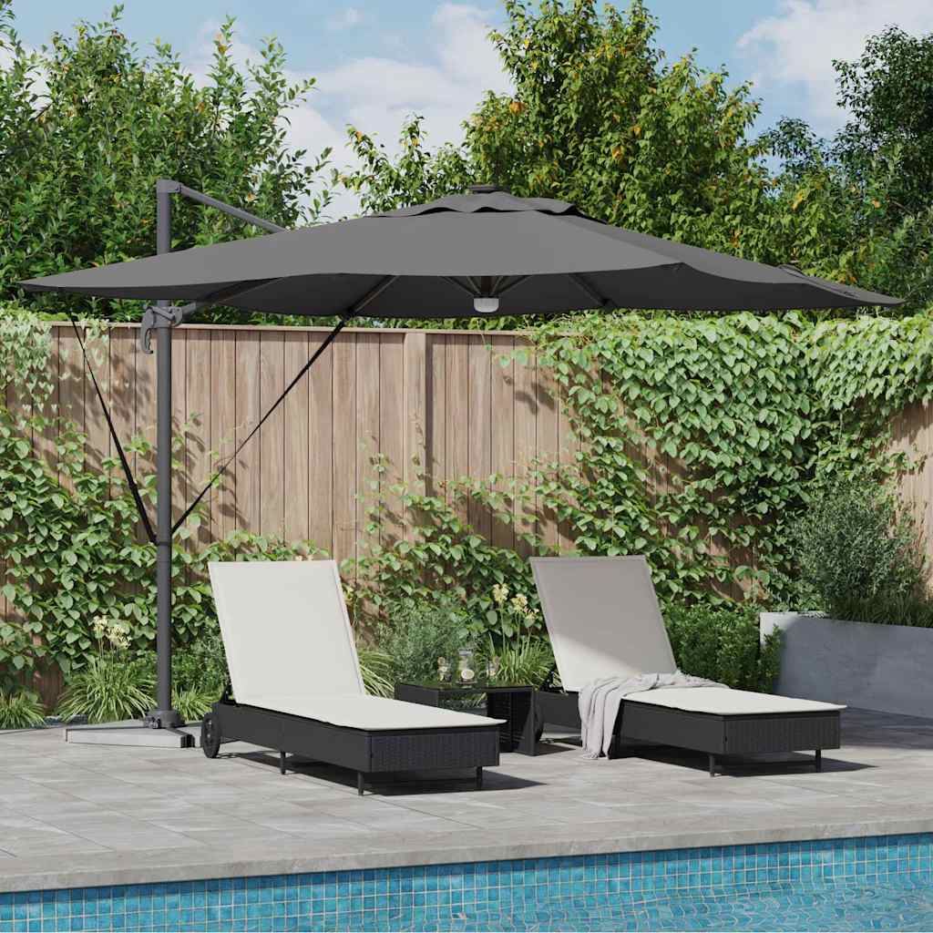 Vidaxl roma Ombrellone con strisce LED antracite 286 x 284 x 270 cm
