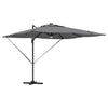 Vidaxl roma parasol met led-striplichten antraciet 286 x 284 x 270 cm