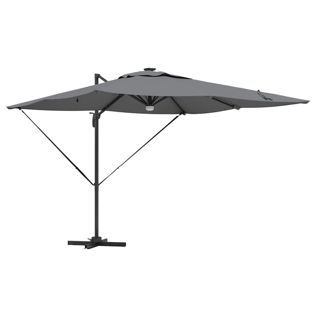 Vidaxl roma Ombrellone con strisce LED antracite 286 x 284 x 270 cm