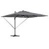 Vidaxl roma parasol met led-striplichten antraciet 286 x 284 x 270 cm