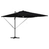 Vidaxl roma parasol zwart 286 x 284 x 270 cm aluminium en polyester