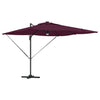Vidaxl roma parasol rood 286 x 284 x 270 cm aluminium en polyester