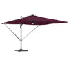 Vidaxl roma parasol rood 286 x 284 x 270 cm aluminium en polyester