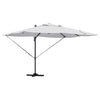 Ombrellone Vidaxx sabbia 351 x 250 x 253 cm poliestere e alluminio