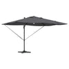 Ombrellone Vidaxx antracite 351 x 250 x 253 cm poliestere e alluminio