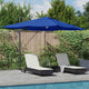 Ombrellone Vidaxx azzurro blu 351 x 250 x 253 cm poliestere e alluminio