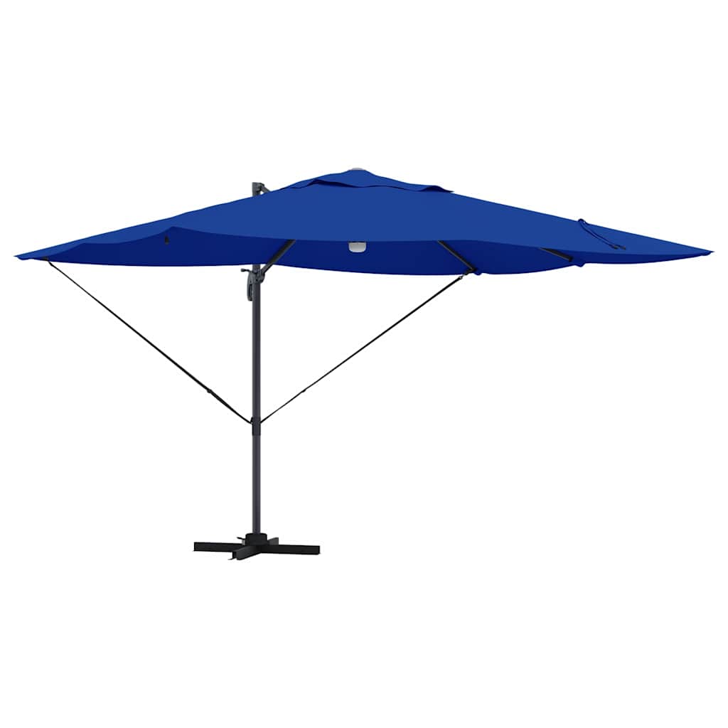 Ombrellone Vidaxx azzurro blu 351 x 250 x 253 cm poliestere e alluminio