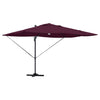 Vidaxl parasol bordeaux rood 351 x 250 x 253 cm polyester en aluminium
