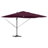 Vidaxl parasol bordeaux rood 351 x 250 x 253 cm polyester en aluminium
