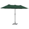 Vidaxl tuinparasol groen 370 x 197 x 239 cm polyester en aluminium