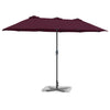 Vidaxl tuinparasol bordeaux rood 370 x 197 x 239 cm