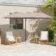 Vidaxl parasol taupe 372 x 198 x 243 cm polyester en aluminium