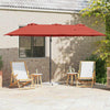 Ombrellone Vidaxx terracotta 372 x 198 x 243 cm poliestere e alluminio