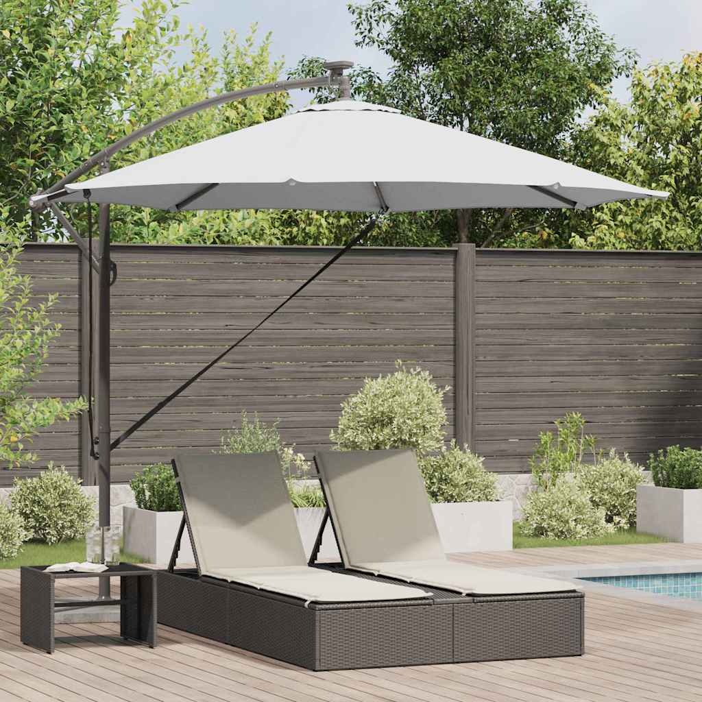 Ombrellone Vidaxx sabbia 294 x 294 x 248 cm poliestere e alluminio