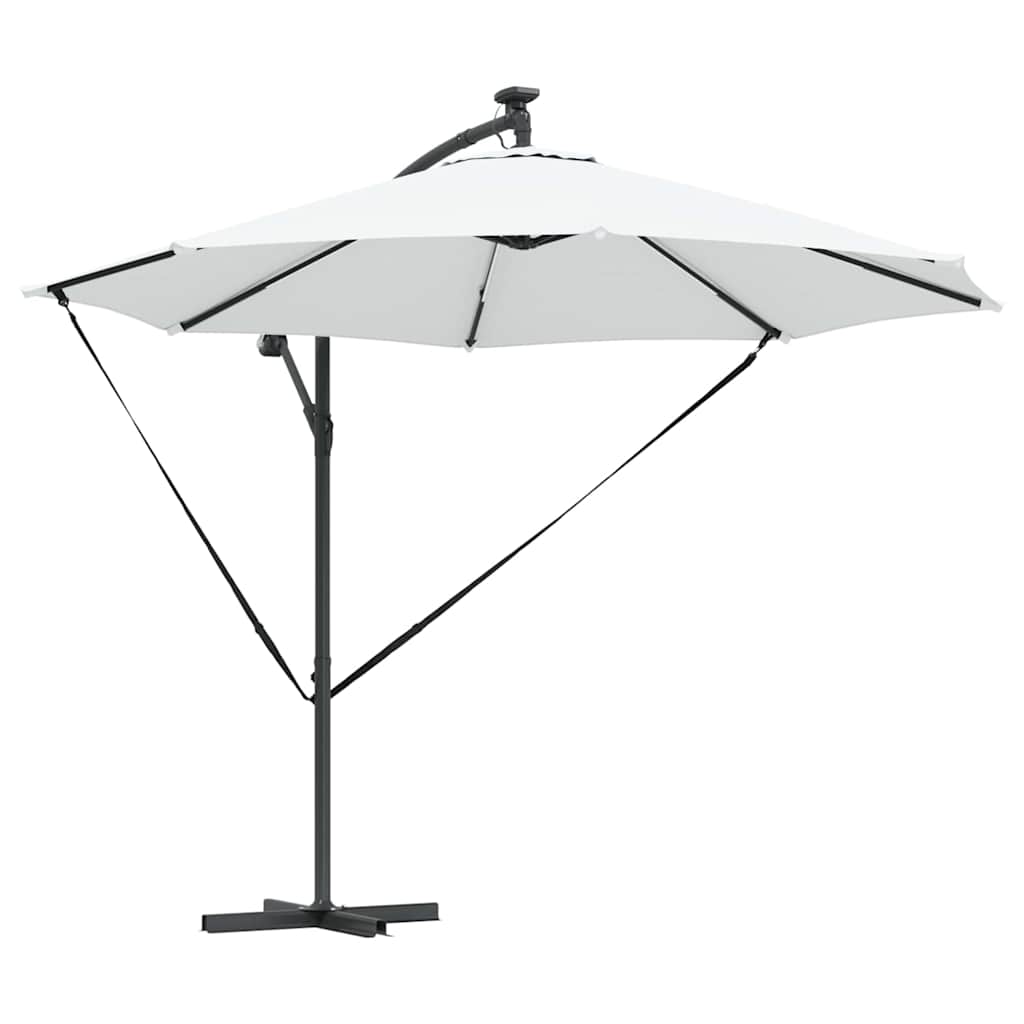 Ombrellone Vidaxx sabbia 294 x 294 x 248 cm poliestere e alluminio