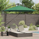 Ombrellone Vidaxx verde 294 x 294 x 248 cm poliestere e alluminio