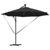 Vidaxl parasol zwart 294 x 294 x 248 cm polyester en aluminium