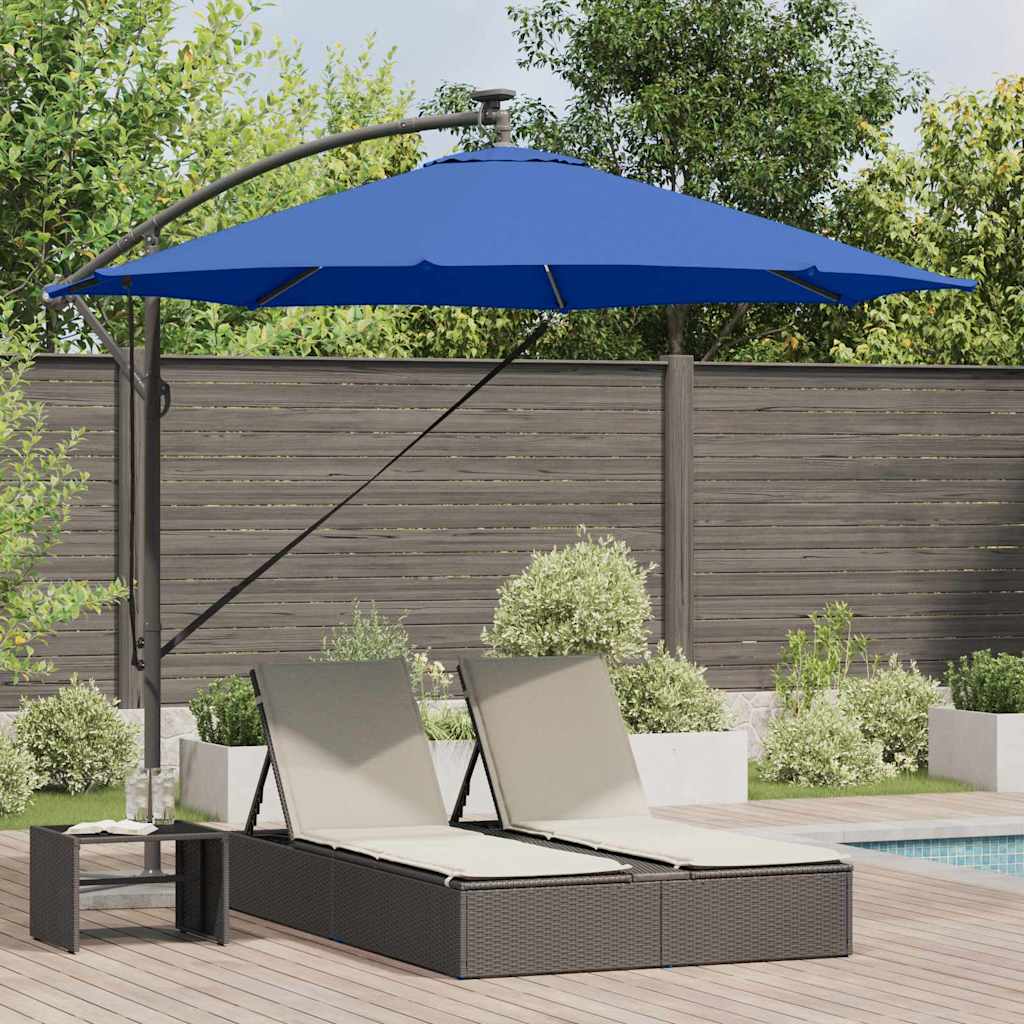 Ombrellone Vidaxx azzurro blu 294 x 294 x 248 cm poliestere e alluminio