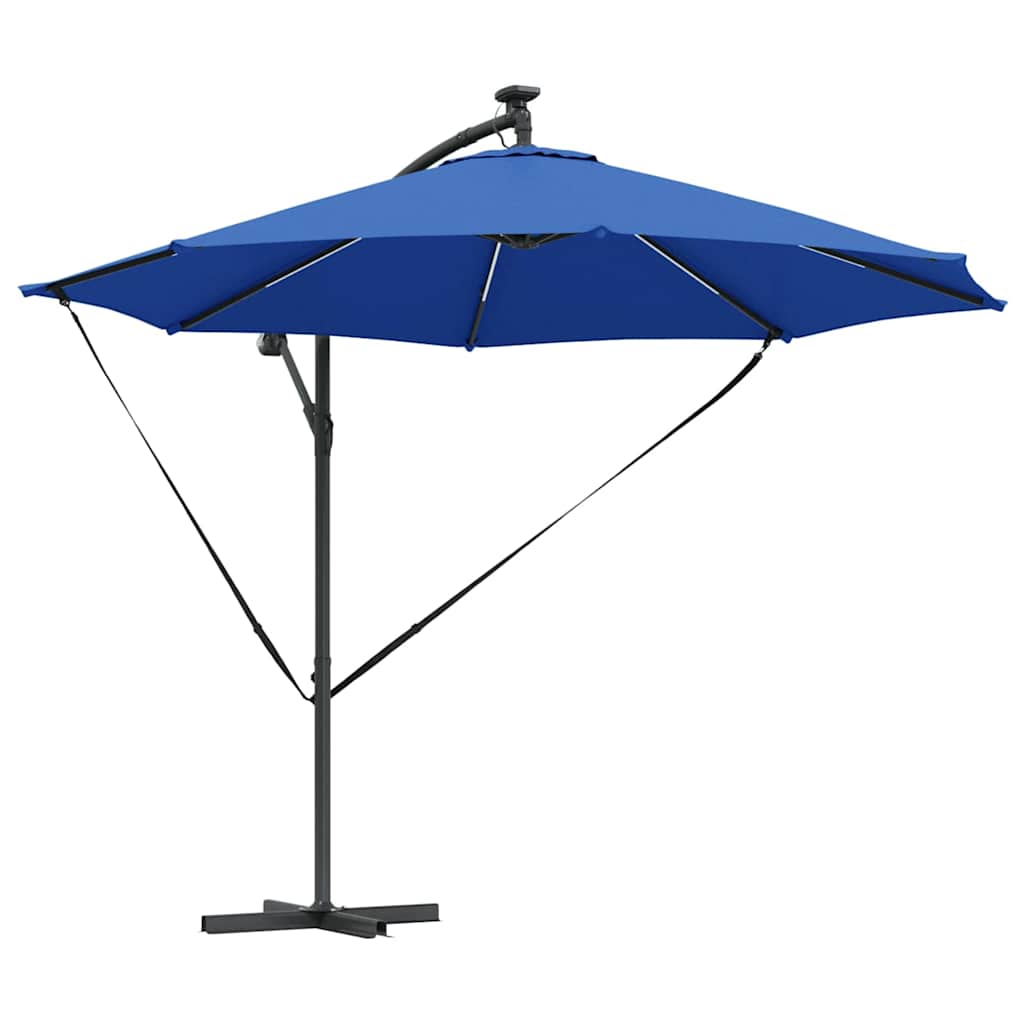 Ombrellone Vidaxx azzurro blu 294 x 294 x 248 cm poliestere e alluminio