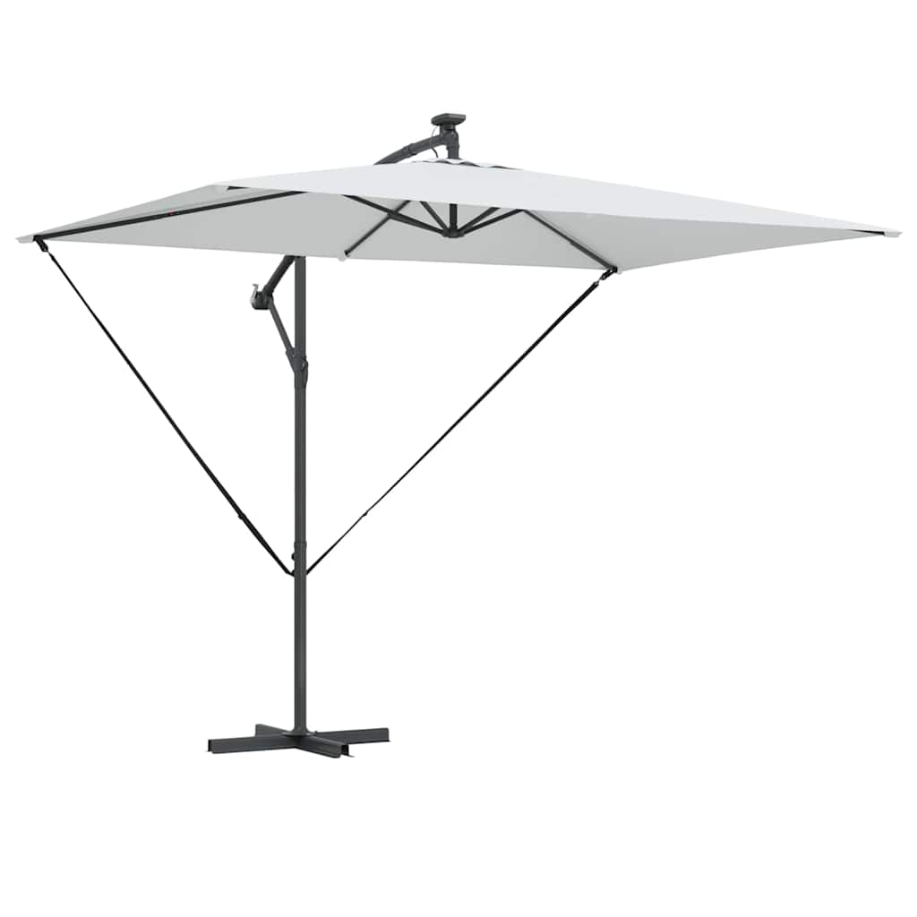 Vidaxl parasol zand 294 x 200 x 270 cm polyester en aluminium
