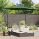 Ombrellone Vidaxx verde 294 x 200 x 270 cm poliestere e alluminio