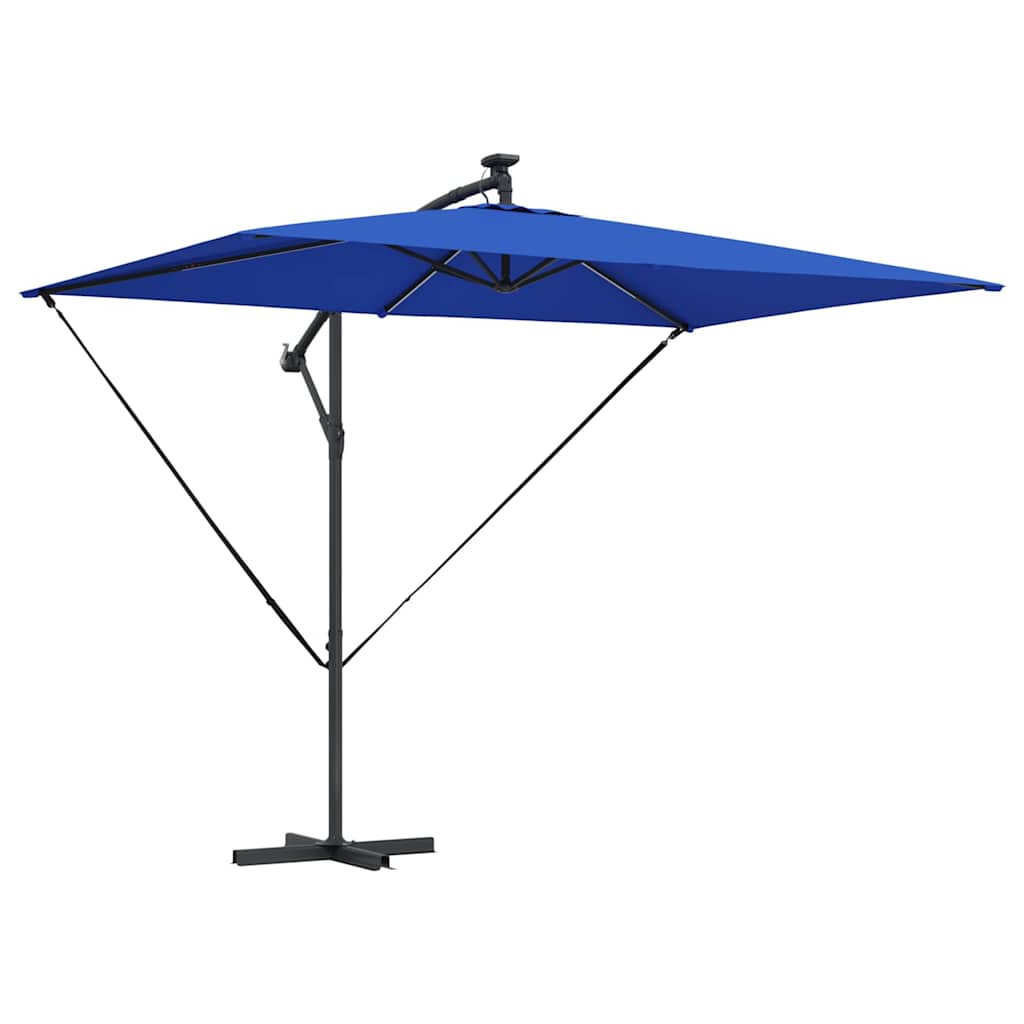Ombrellone Vidaxx azzurro blu 294 x 200 x 270 cm poliestere e alluminio