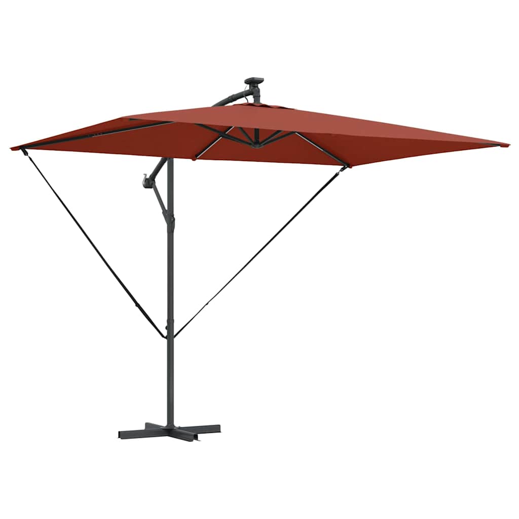 Vidaxl parasol terracotta 294 x 200 x 270 cm polyester en aluminium