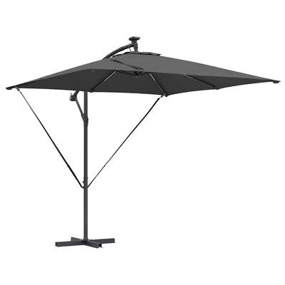 VidaXL Sombrilla cantilever banana antracita 249 x 249 x 250 cm
