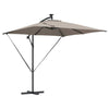 Vidaxl cantilever banana parasol taupe 249 x 249 x 250 cm